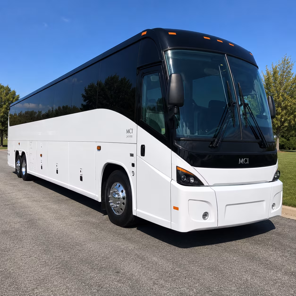 arcadia long distance charter bus rental