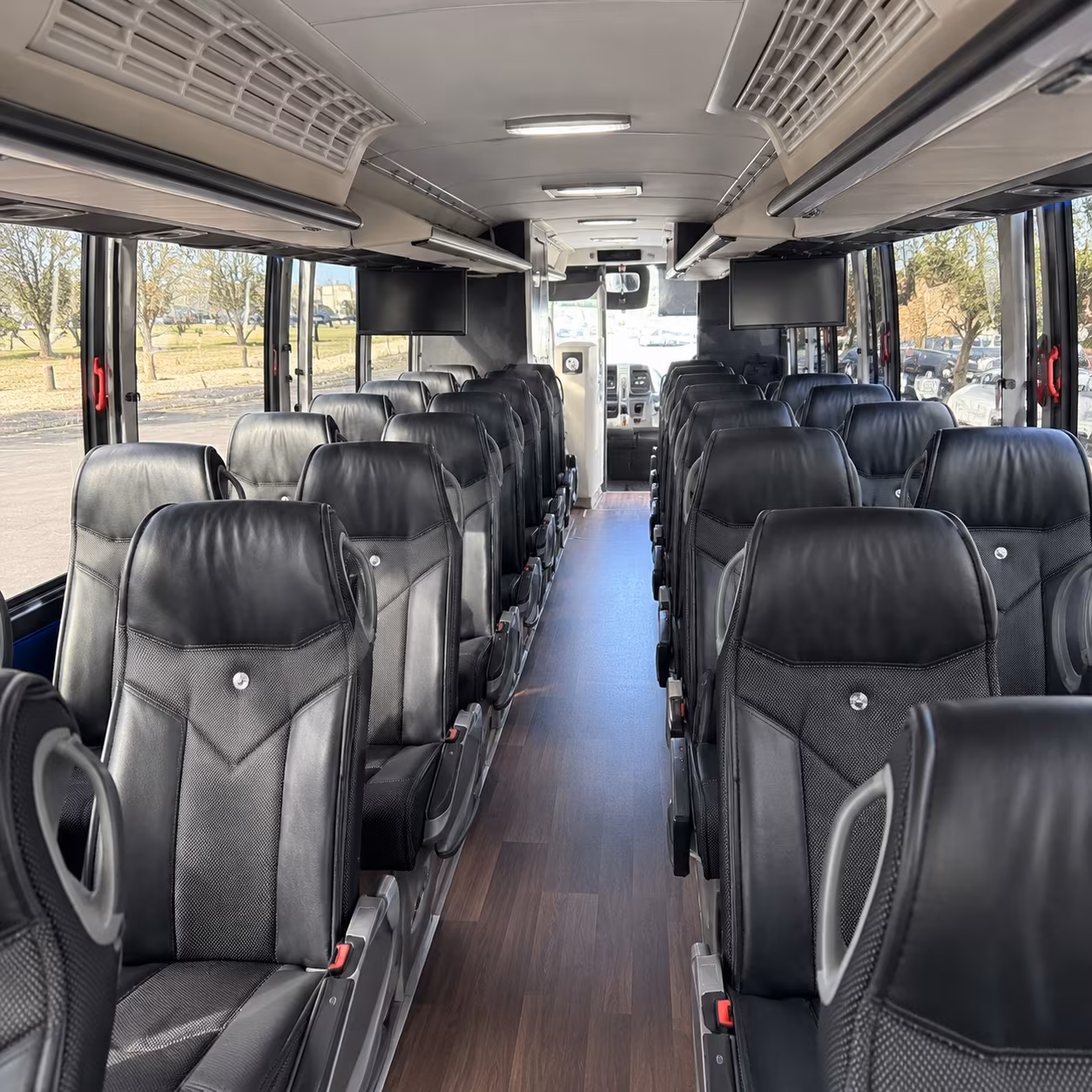 pasadena charter bus inside