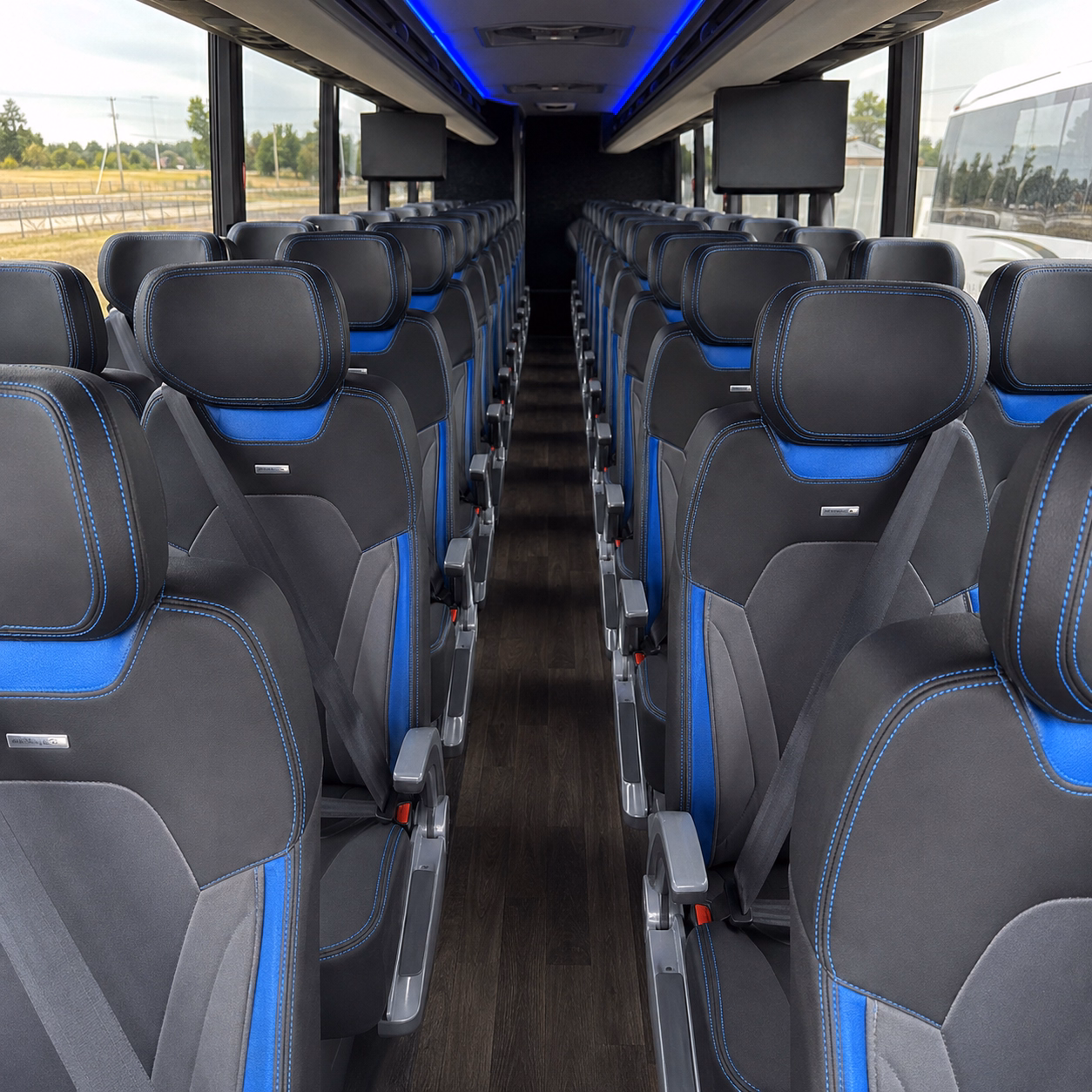 pasadena corporate event transportation onboard seating