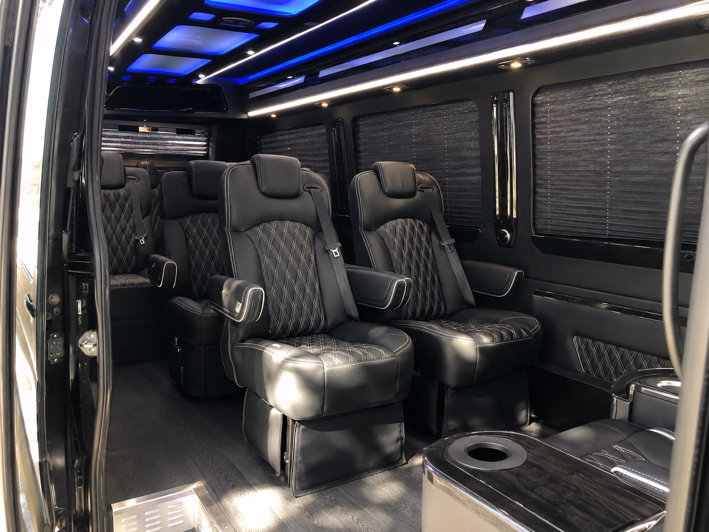 pasadena wedding transportation onboard seating