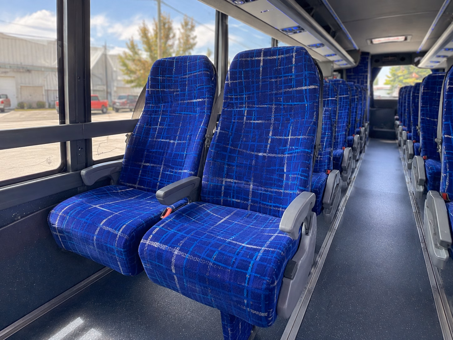 south gate charter bus rental interior
